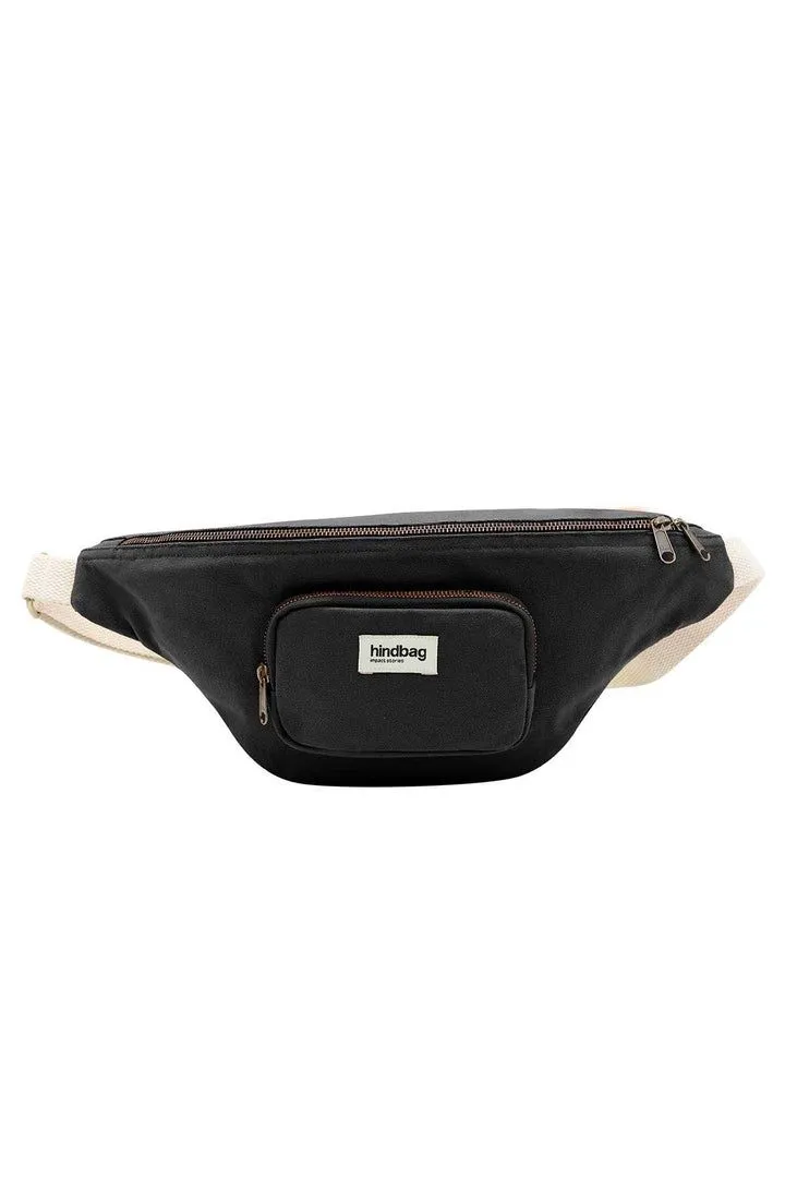 Banane en coton bio | noir "sofia noir" - Hindbag