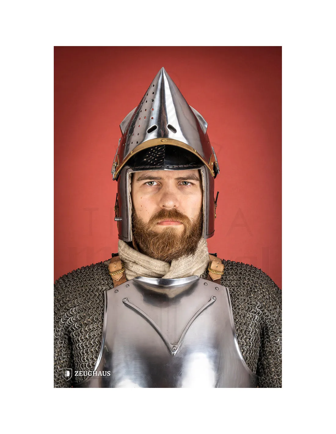 Bassin Houndskull Churburg finition polie 14ème siècle (2 mm.) ⚔️ Boutique Épées