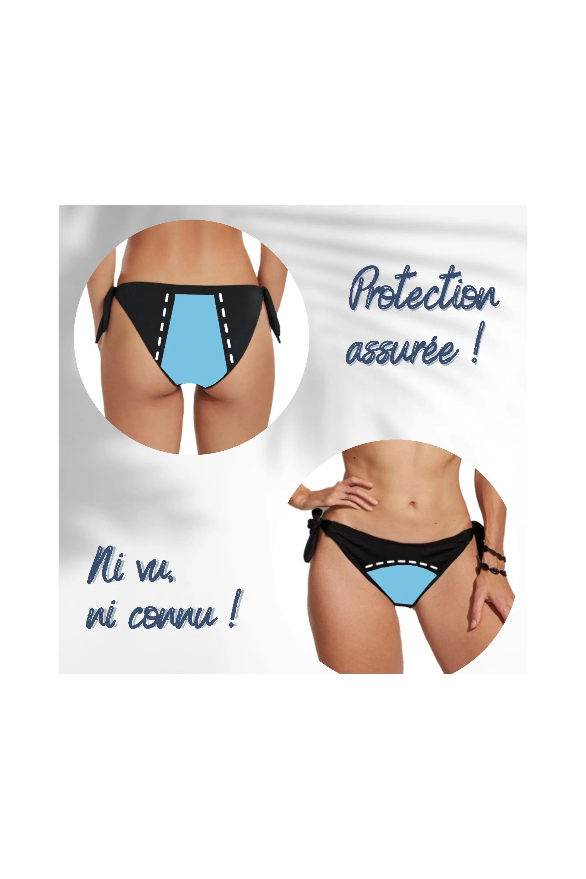 BIKINI Bas de maillot de bain Menstruelle