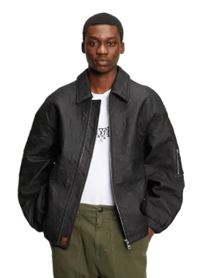 BLOUSON BERWIN EN CUIR - BOMBERS ORIGINAL pour HOMME | Printemps