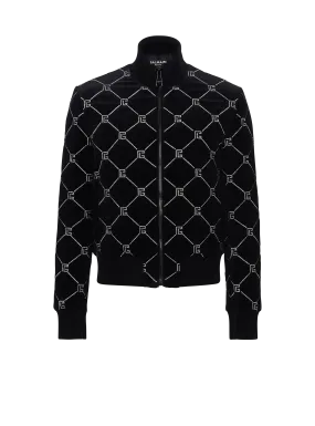BOMBER MATELASSé STRASSé - BALMAIN pour HOMME | Printemps