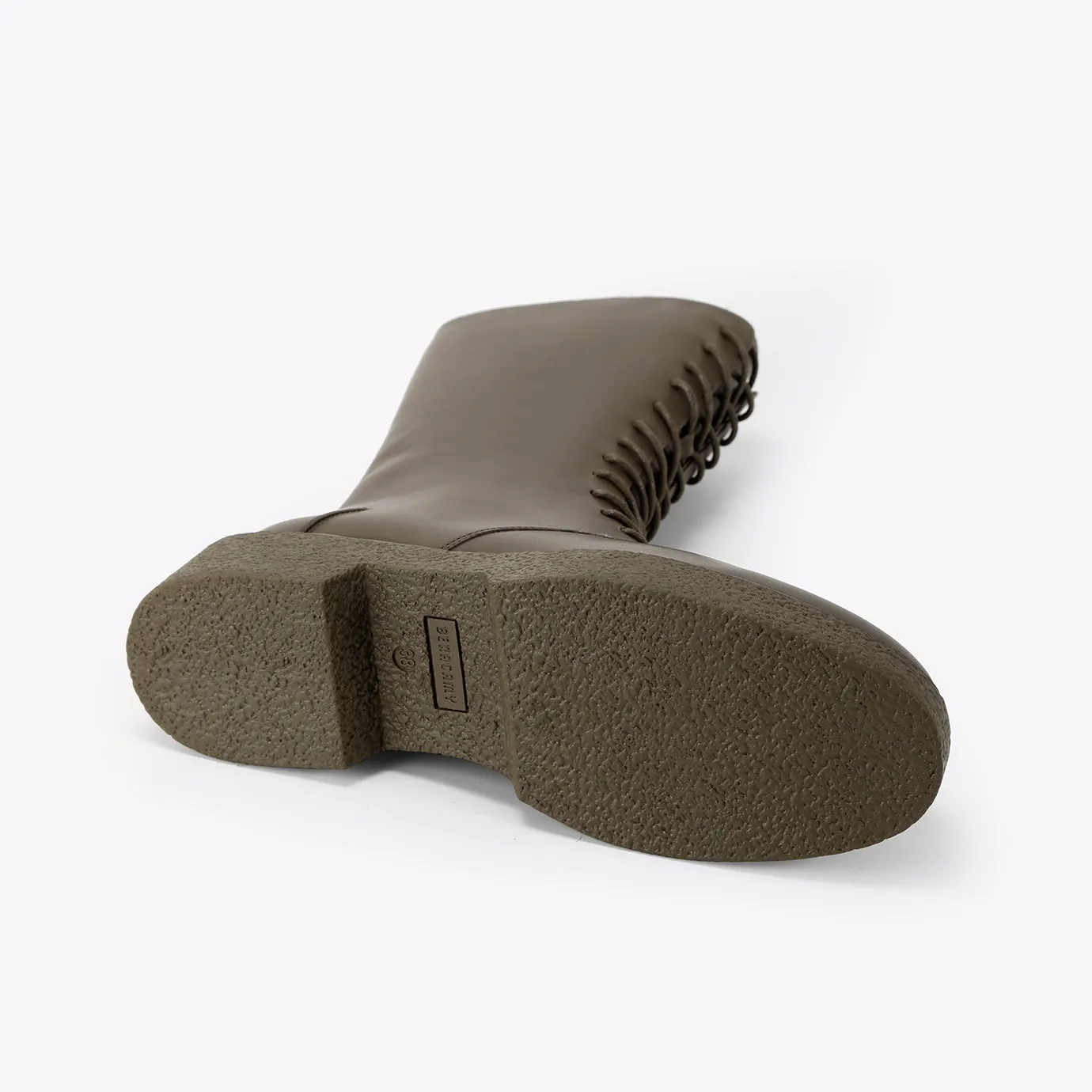 Botte Zippée à Lacet - Olive