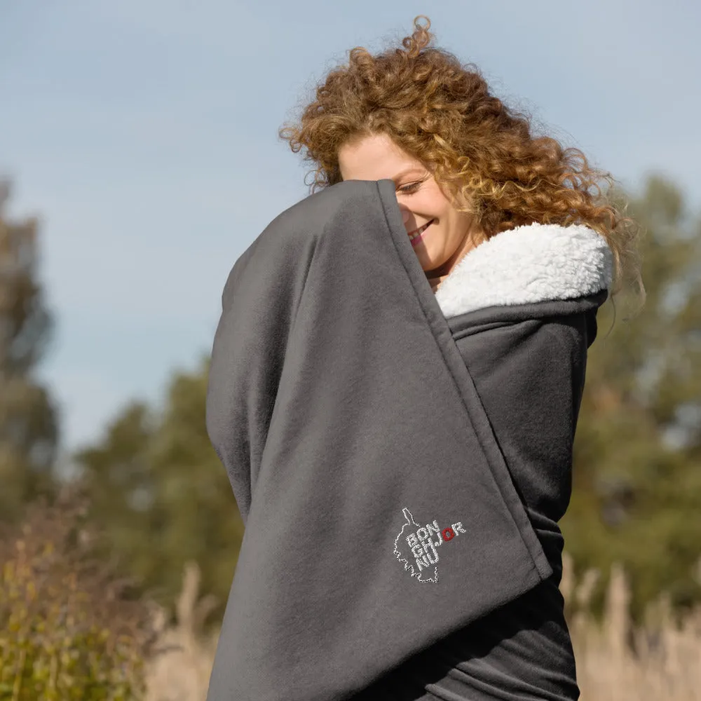 Couverture sherpa Premium Brodée Bonghjornu