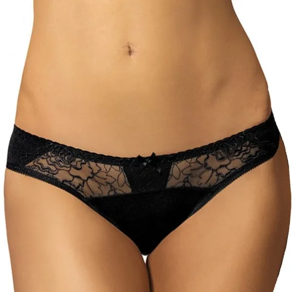 Culotte avec voile et broderies florales Pamela Black de Gorteks