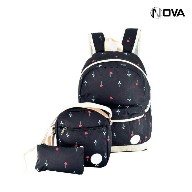 Ensemble Sac a Dos - 3 Pièces - Sacoche Trousse - SC2083