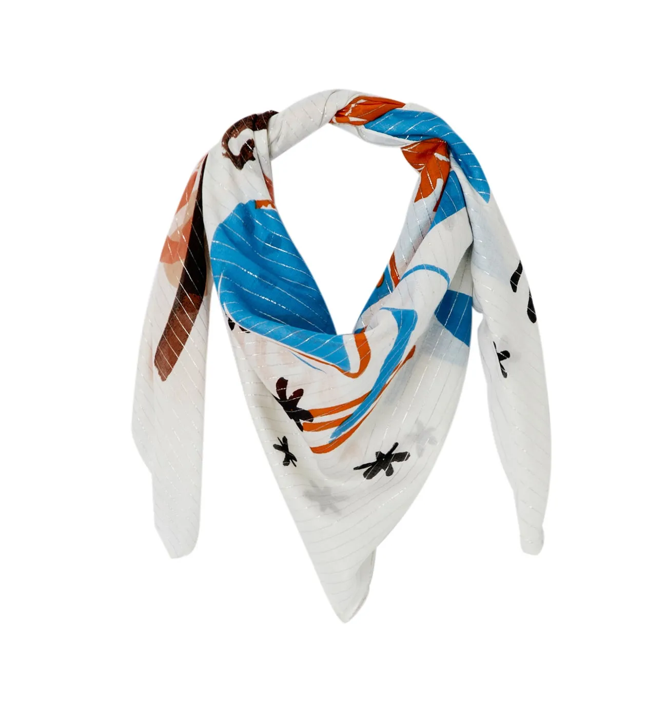 Foulard carré irisé D.I.M.B - Imprimé multicolore