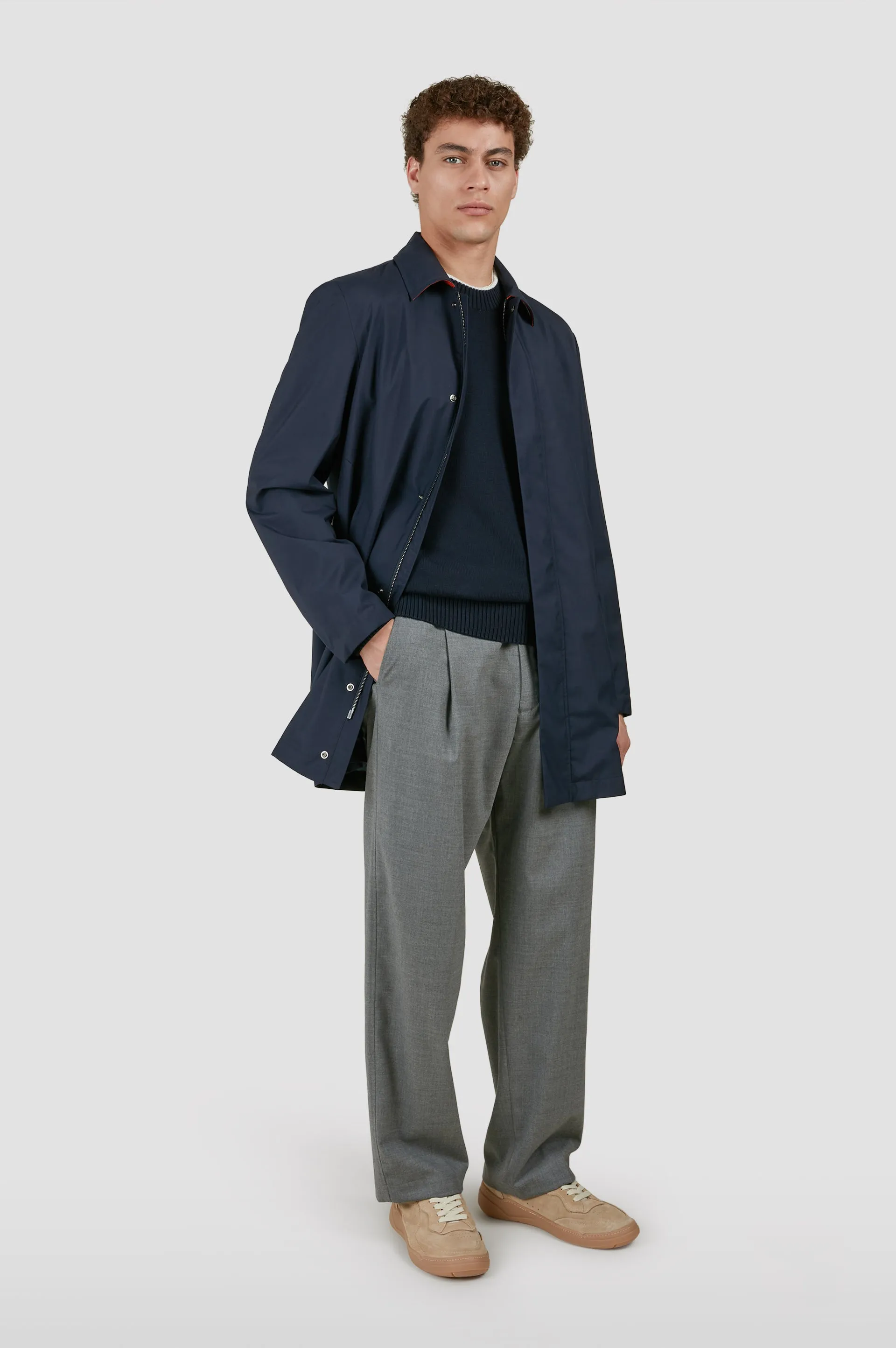 Paul & Shark - Manteau Loro Piana Green Storm System