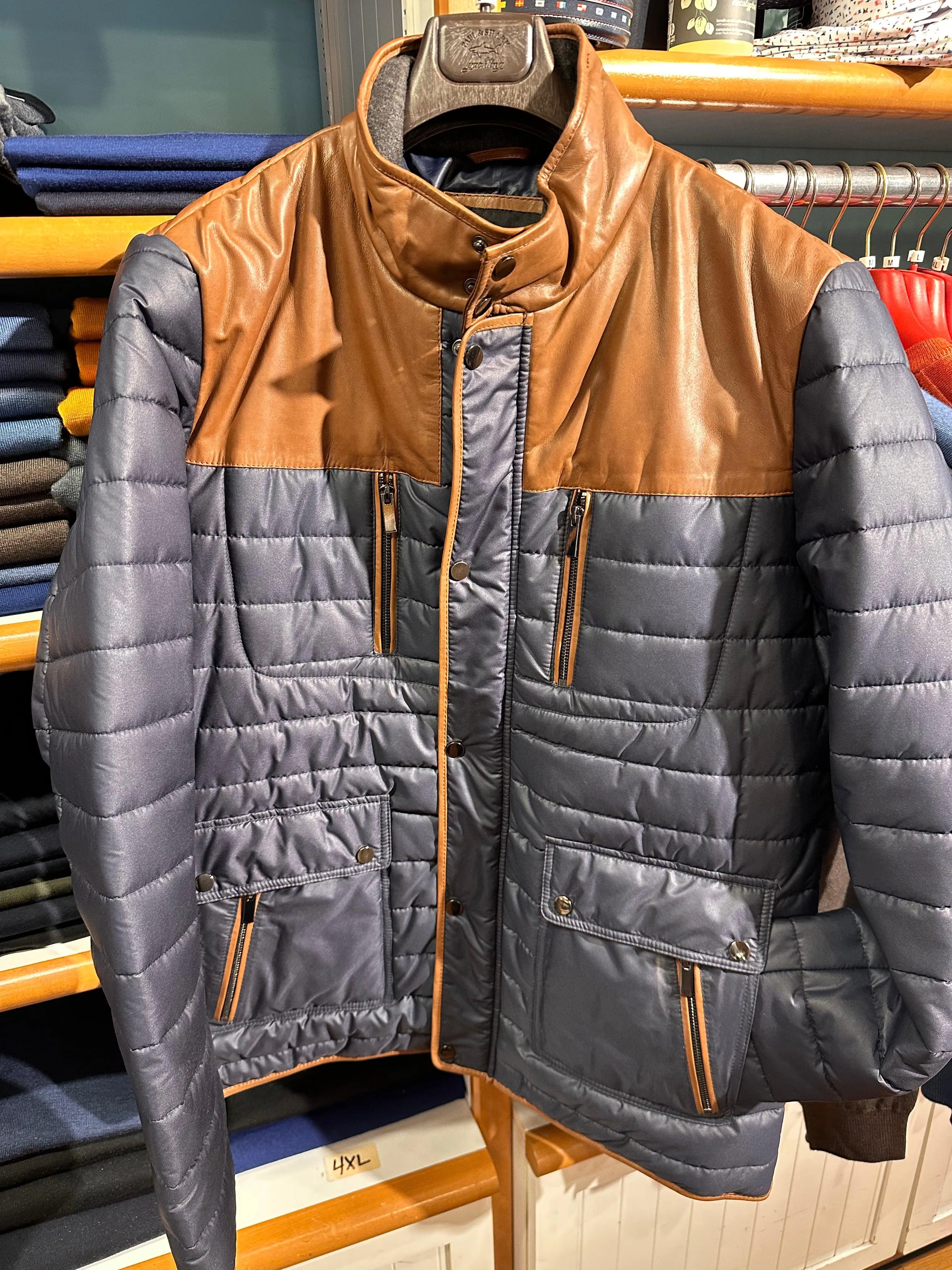 Regency - Kansas - Manteau matelassé avec cuir