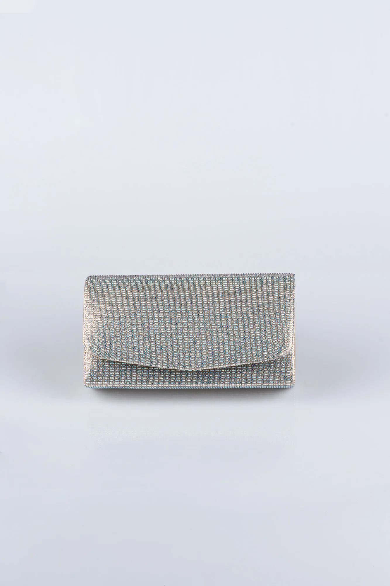 Sac de Soirée Luxe Pierreux Platine V417