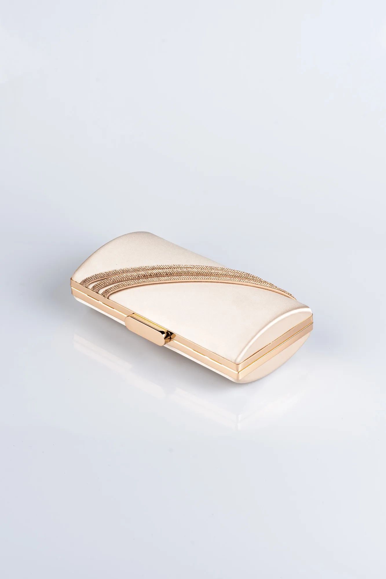 Sac De Soirée Luxe Satin Nacre VT9233
