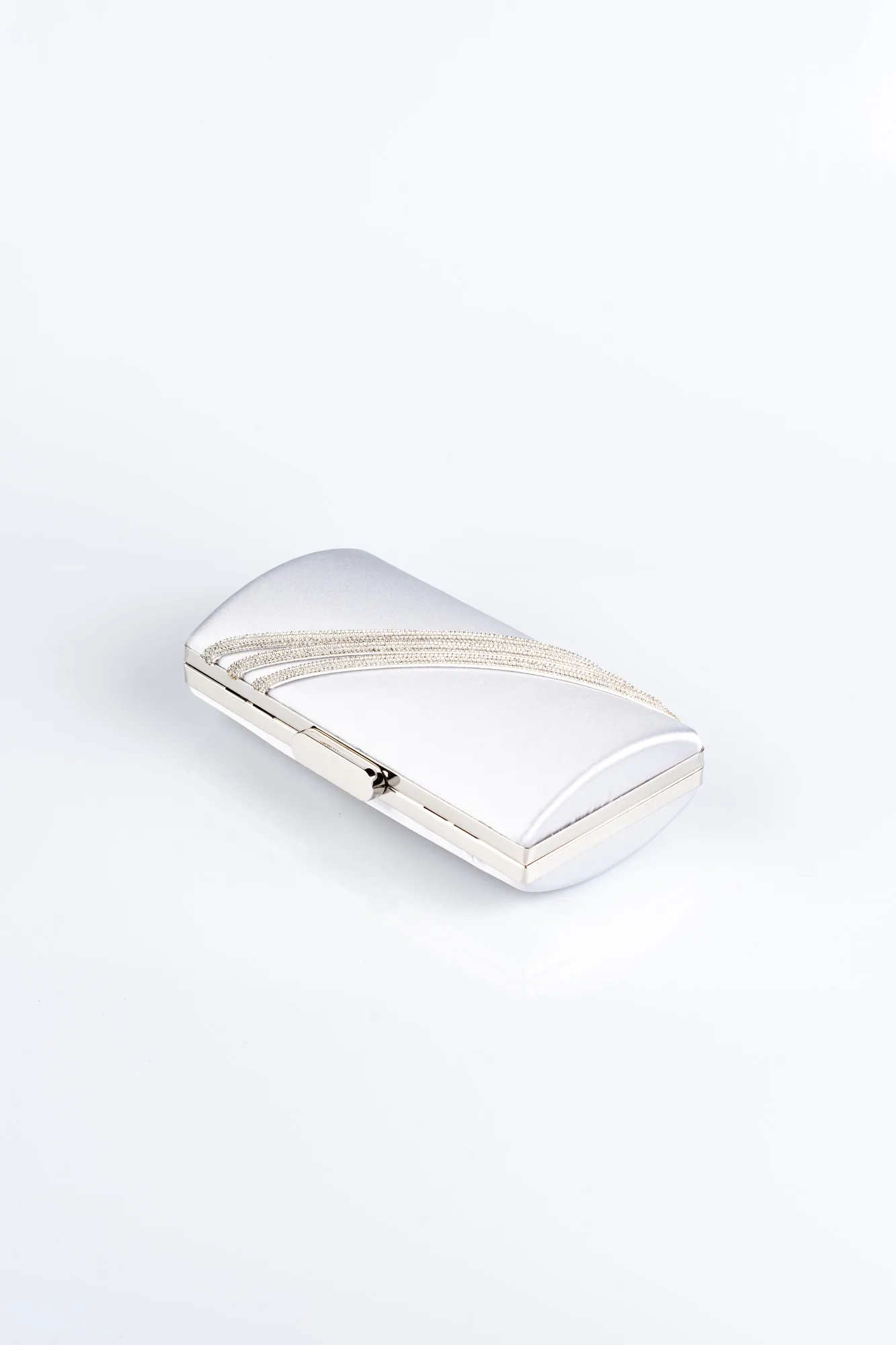 Sac De Soirée Luxe Satin Nacre VT9233