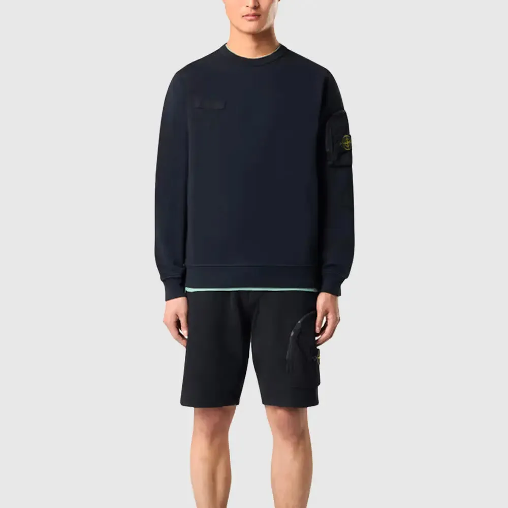 Sweatshirt à poche zippée Stone Island