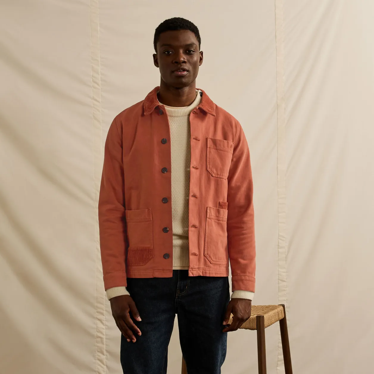 Veste brique GAVRE - FAGUO