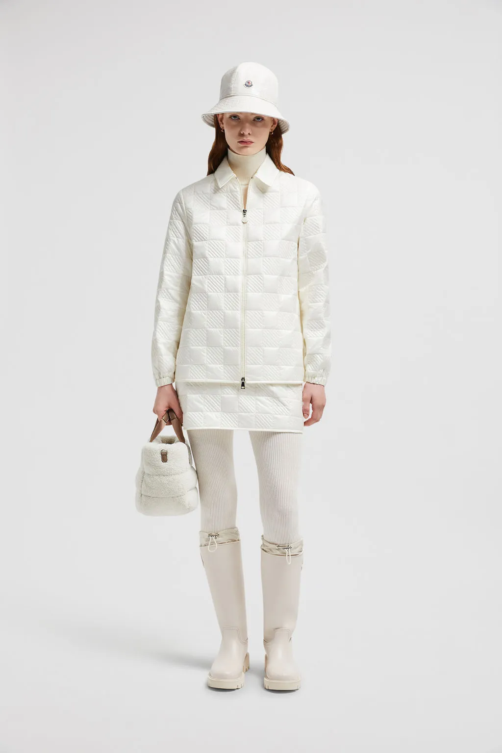 Veste-chemise zippée matelassée MONCLER