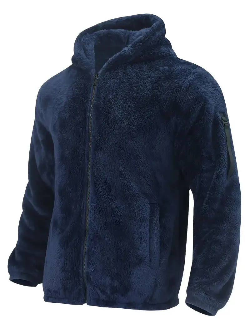 Veste zippée duveteuse pour hommes