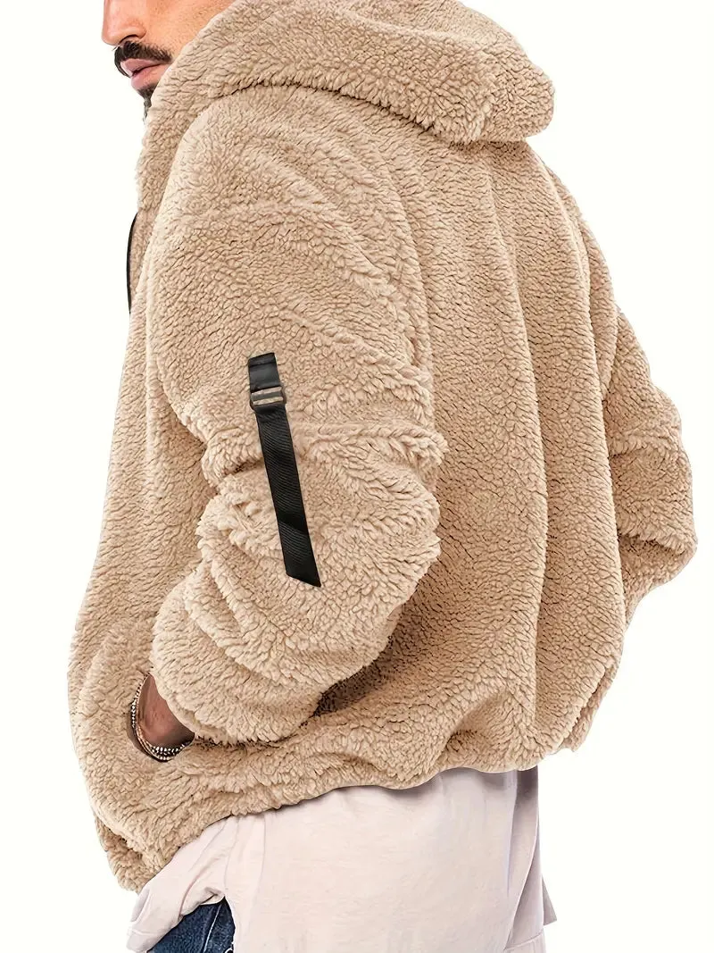 Veste zippée duveteuse pour hommes