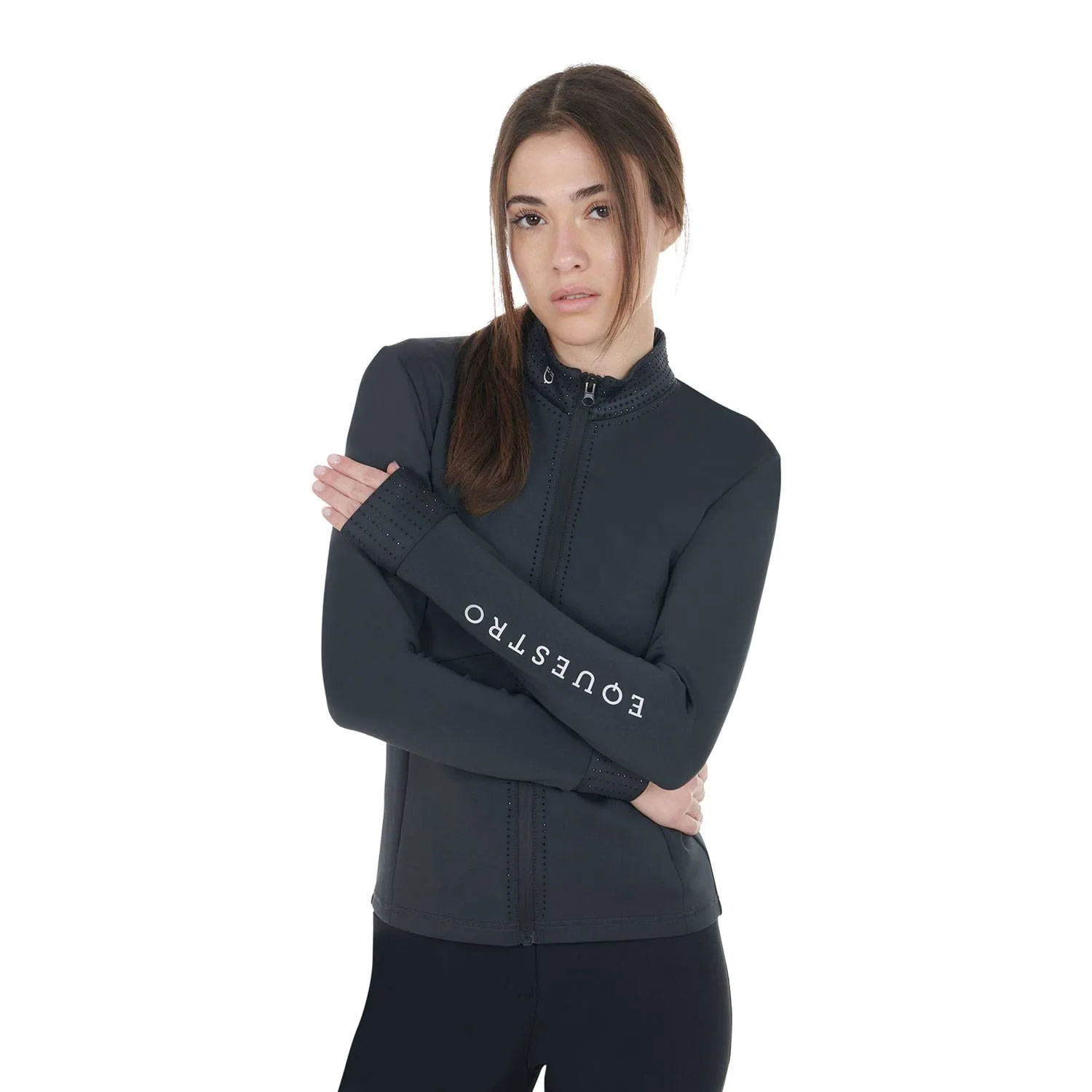 Veste zippée à strass - EQUESTRO
